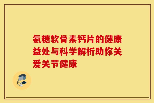 氨糖软骨素钙片的健康益处与科学解析助你关爱关节健康