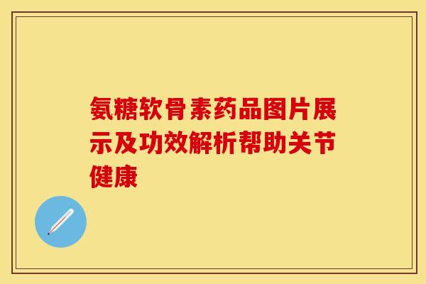 氨糖软骨素药品图片展示及功效解析帮助关节健康