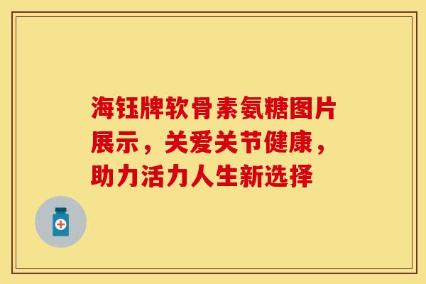 海钰牌软骨素氨糖图片展示，关爱关节健康，助力活力人生新选择