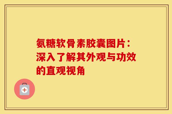 氨糖软骨素胶囊图片：深入了解其外观与功效的直观视角