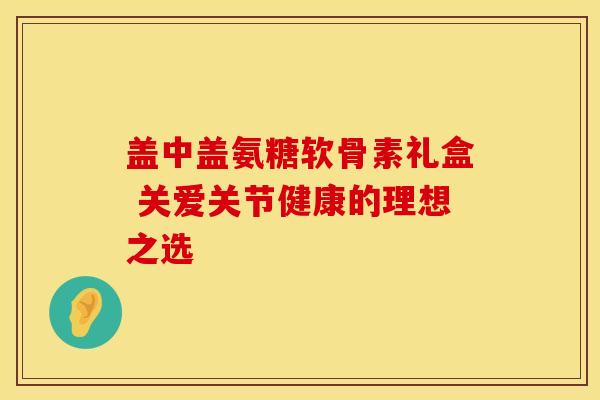 盖中盖氨糖软骨素礼盒 关爱关节健康的理想之选