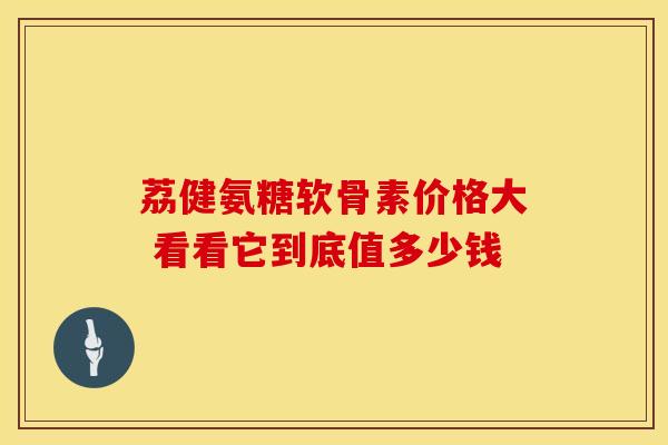 荔健氨糖软骨素价格大 看看它到底值多少钱
