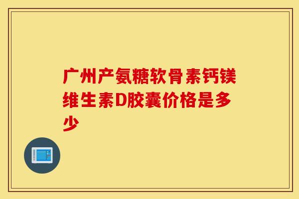 广州产氨糖软骨素钙镁维生素D胶囊价格是多少
