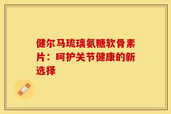 健尔马琉璃氨糖软骨素片：呵护关节健康的新选择