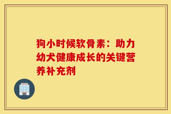 狗小时候软骨素:助力幼犬健康成长的关键营养补充剂 狗小时候软骨素:助力幼犬健康成长的关键营养补充剂