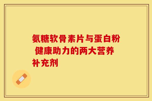氨糖软骨素片与蛋白粉 健康助力的两大营养补充剂
