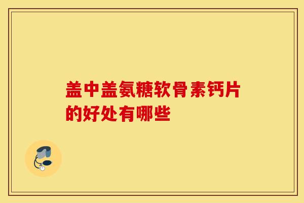 盖中盖氨糖软骨素钙片的好处有哪些