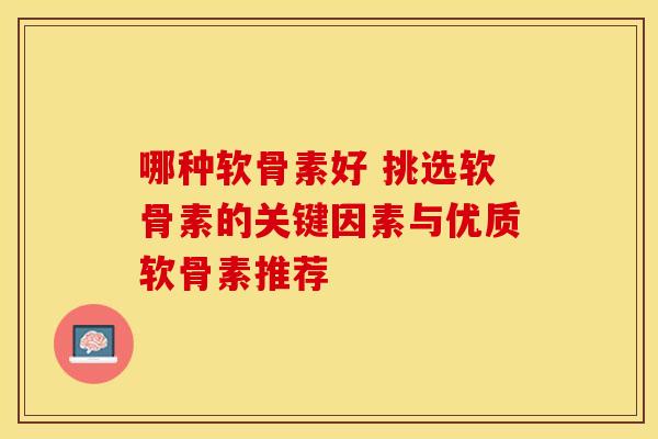 哪种软骨素好 挑选软骨素的关键因素与优质软骨素推荐