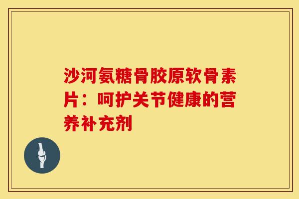 沙河氨糖骨胶原软骨素片：呵护关节健康的营养补充剂