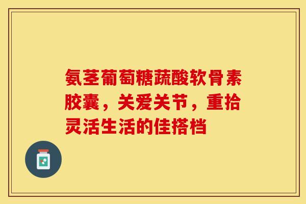 氨茎葡萄糖蔬酸软骨素胶囊,关爱关节,重拾灵活生活的佳搭档 氨茎葡萄糖蔬酸软骨素胶囊,关爱关节,重拾灵活生活的佳搭档